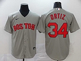 Red Sox 34 David Ortiz Gray 2020 Nike Cool Base Jersey,baseball caps,new era cap wholesale,wholesale hats